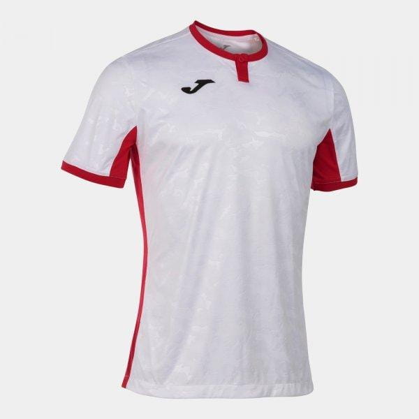  Cămașă pentru bărbați Joma Toletum II T-Shirt White-Red S/S