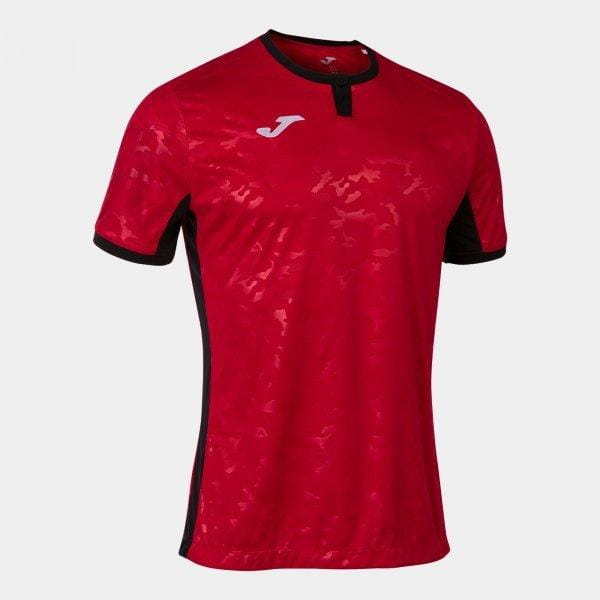  Pánske tričko Joma Toletum II T-Shirt Red-Black S/S