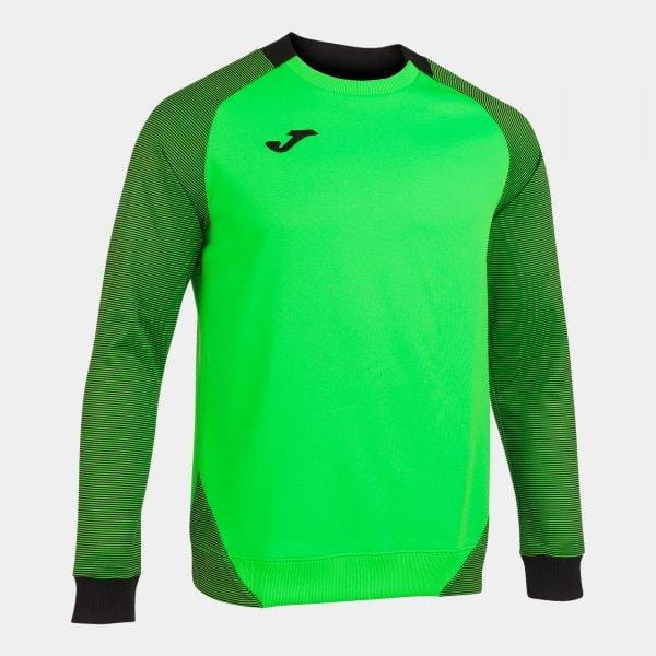  Férfi pulóver Joma Essential II Sweatshirt Fluor Green-Black