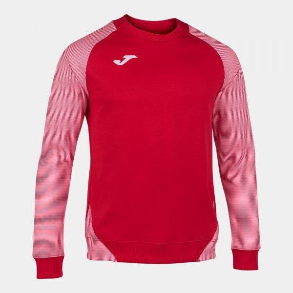  Bluza męska Joma Essential II Sweatshirt Red-White