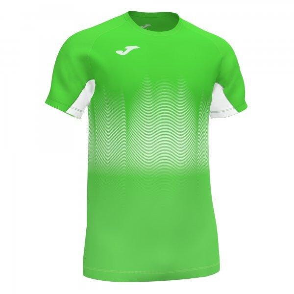  Pánské triko Joma Elite VII T-Shirt Fluor Green-White S/S