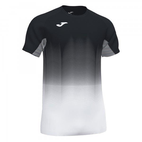  Camicia da uomo Joma Elite VII T-Shirt Black-White-Gray S/S