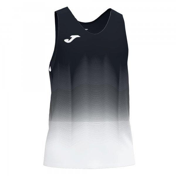 Tricou pentru bărbați Joma Elite VII T-Shirt Black-White-Gray Sleeveless