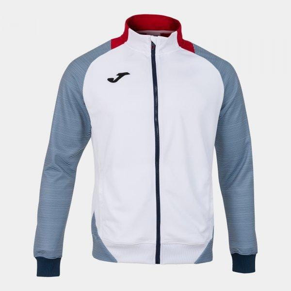  Pánska športová bunda Joma Essential II Jacket White-Dark Navy