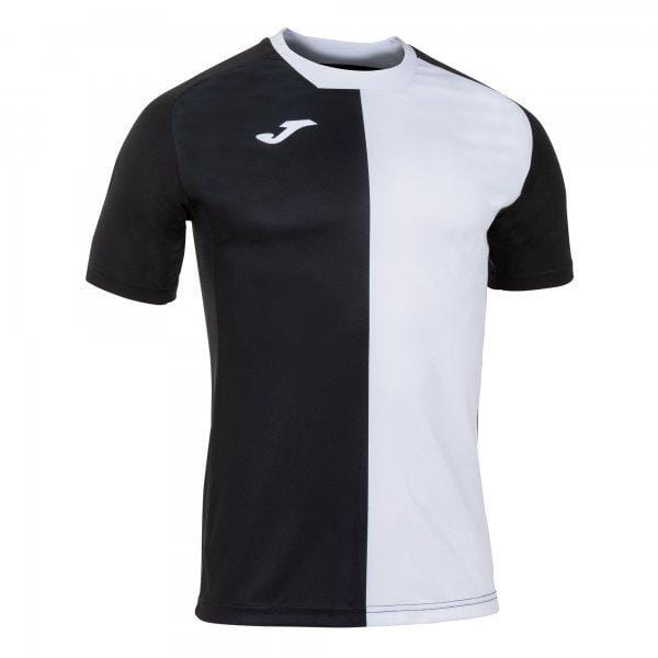  Koszula męska Joma City T-Shirt Black-White S/S