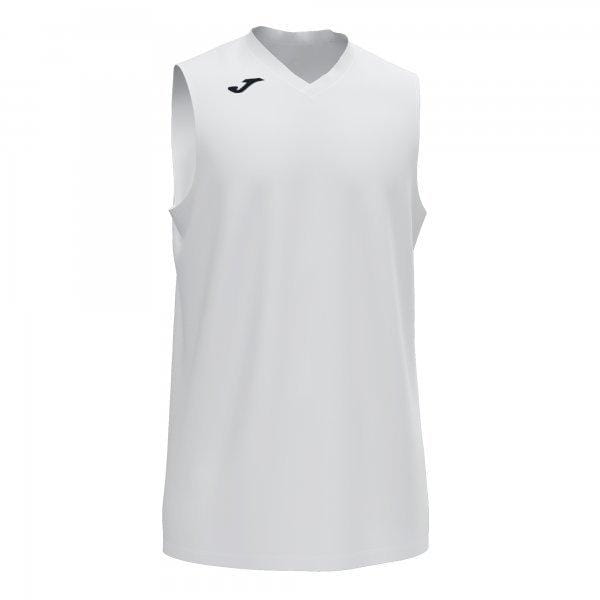  Jongens tanktop Joma Cancha III T-Shirt White Sleeveless