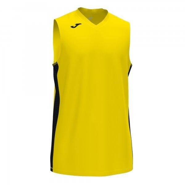  Fiú tank top Joma Cancha III T-Shirt Yellow-Black Sleeveless