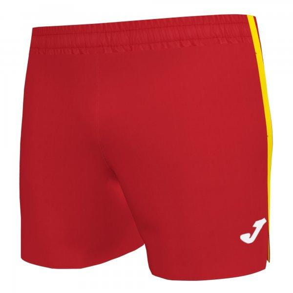  Pantaloncini da uomo Joma Elite VII Micro Short Red-Yellow