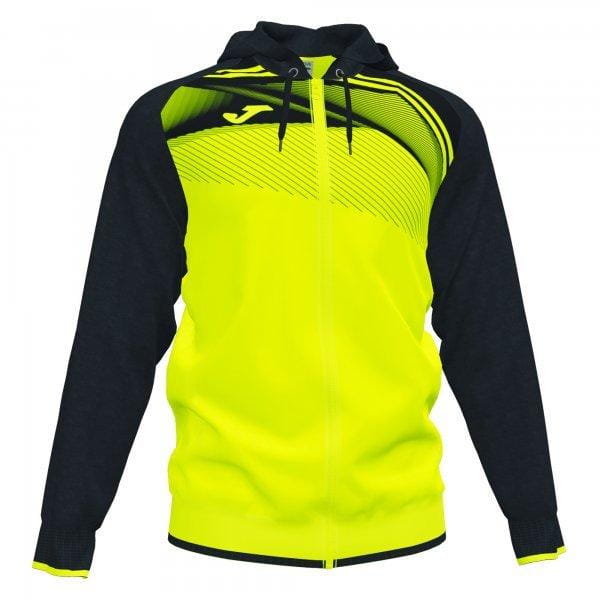  Pánska športová bunda Joma Supernova II Hoodie Jacket Fluor Yellow-Black