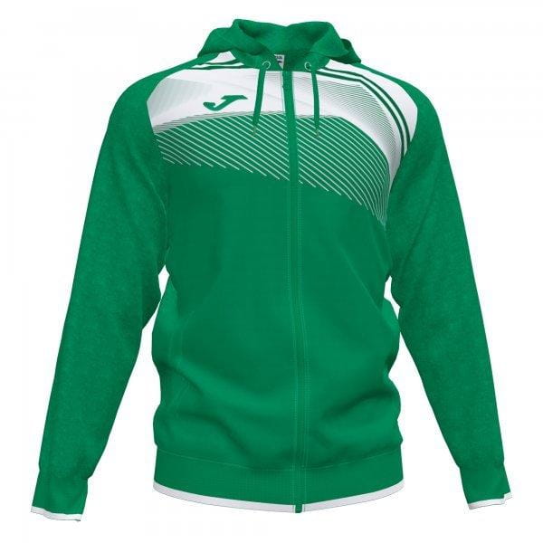  Sportjacke für Männer Joma Supernova II Hoodie Jacket Green-White