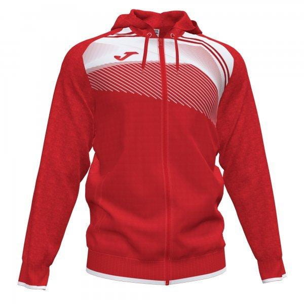  Sportjacke für Männer Joma Supernova II Hoodie Jacket Red-White