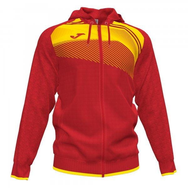  Moška športna jakna Joma Supernova II Hoodie Jacket Red-Yellow