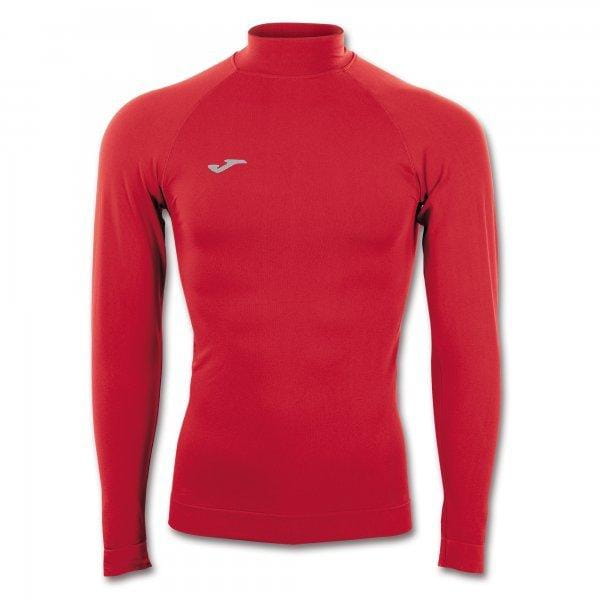  Unisex funkčné tričko Joma Brama Classic Seamless T-Shirt Red L/S