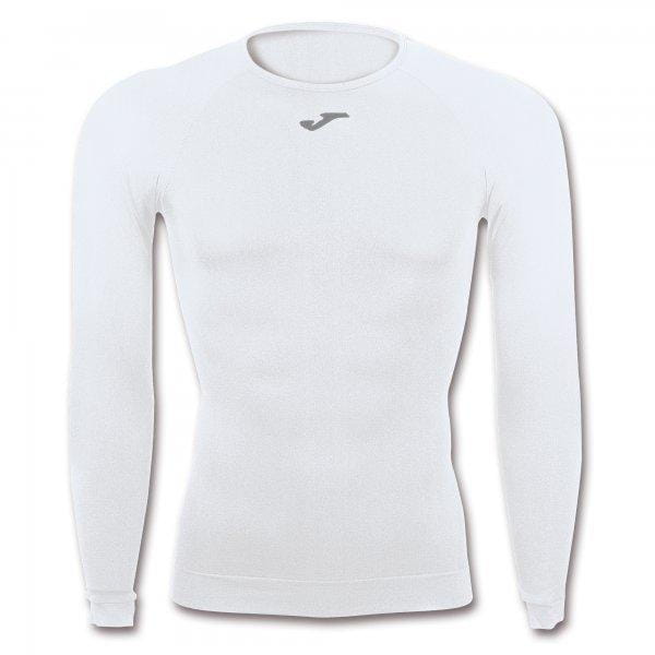  Unisex funkčné tričko Joma Brama Classic Seamless T-Shirt White L/S