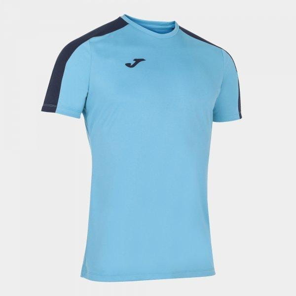  Koszula męska Joma Academy T-Shirt Fluor Turquoise-Dark Navy S/S