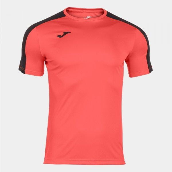 Herrenhemd Joma Academy Short Sleeve T-Shirt Fluor Coral-Black