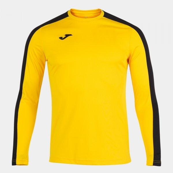  Pánske tričko Joma Academy T-Shirt Yellow-Black L/S