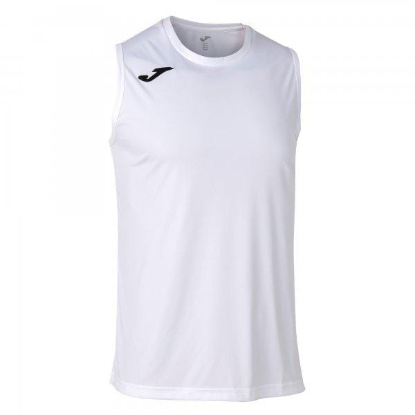 Herren-Tank-Top Joma Combi Basket T-Shirt White Sleeveless