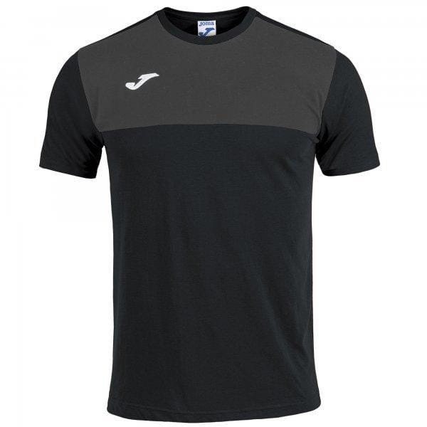  Koszula męska Joma Winnter T-Shirt Black-Anthracite S/S