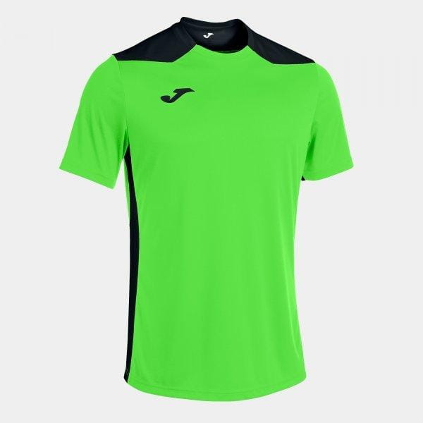  Pánské triko Joma Championship VI Short Sleeve T-Shirt Fluor Green Black