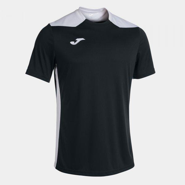  Férfi ing Joma Championship VI Short Sleeve T-Shirt Black White