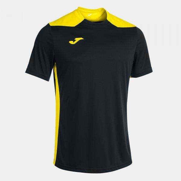  Pánské triko Joma Championship VI Short Sleeve T-Shirt Black Yellow