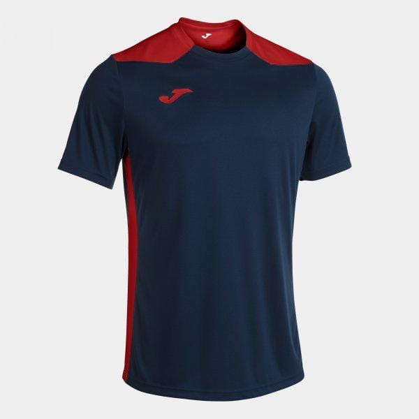  Pánské triko Joma Championship VI Short Sleeve T-Shirt Navy Red