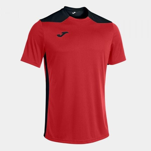  Pánske tričko Joma Championship VI Short Sleeve T-Shirt Red Black