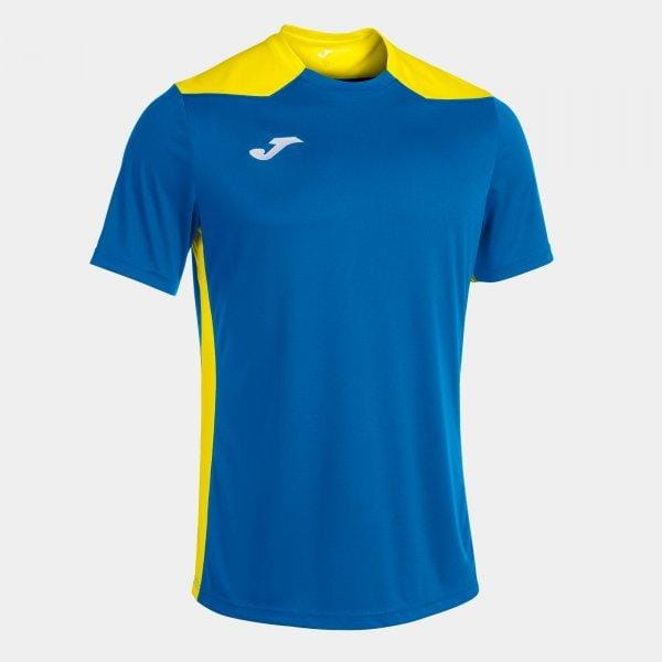  Koszula męska Joma Championship VI Short Sleeve T-Shirt Royal Yellow