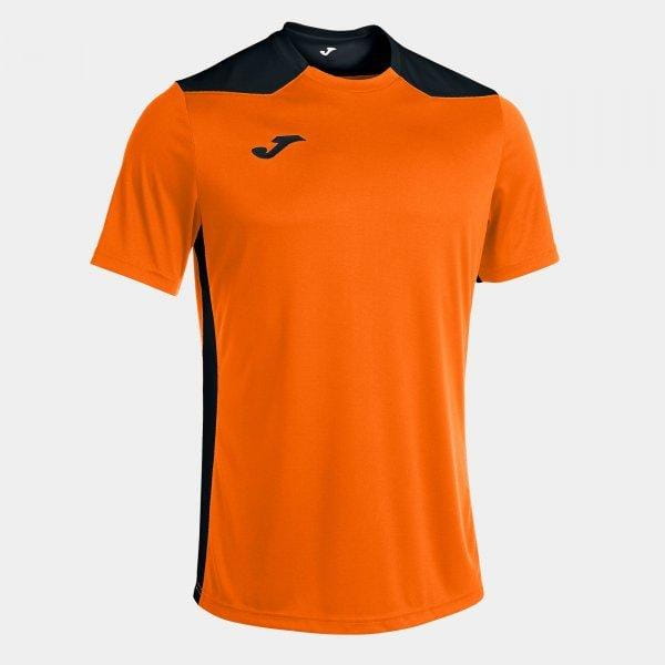  Pánske tričko Joma Championship VI Short Sleeve T-Shirt Orange Black