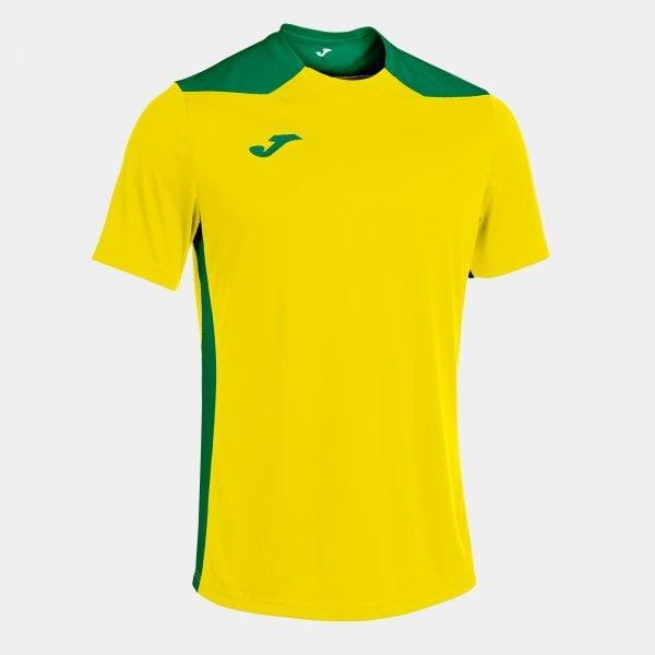  Herrenhemd Joma Championship VI Short Sleeve T-Shirt Yellow Green