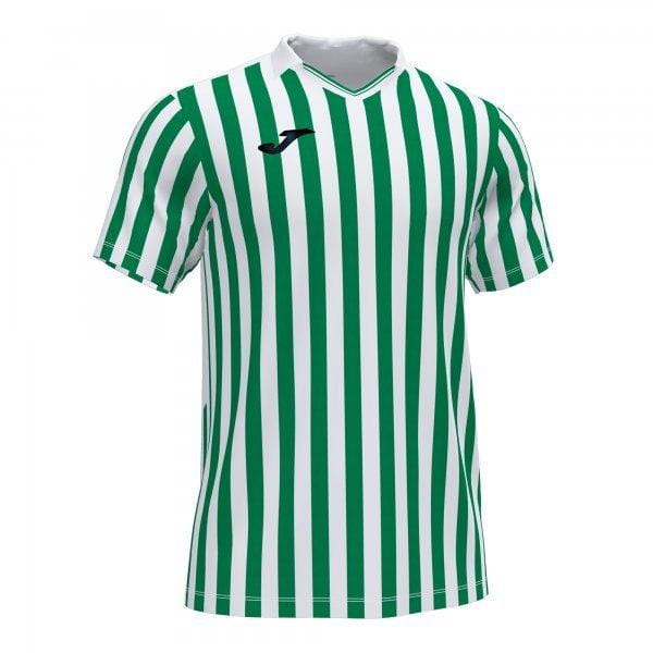  Herrenhemd Joma Copa II Short Sleeve T-Shirt White Green