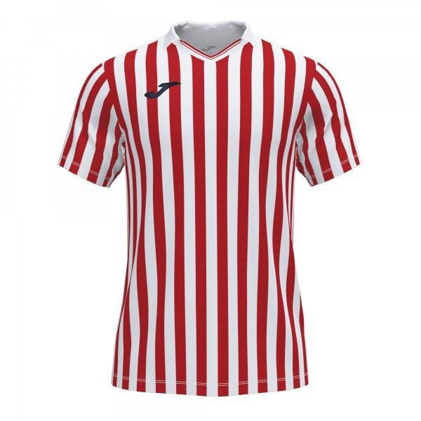  Herrenhemd Joma Copa II Short Sleeve T-Shirt White Red