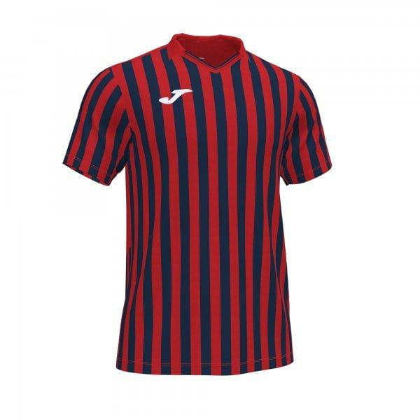 Pánské triko Joma Copa II Short Sleeve T-Shirt Red Navy