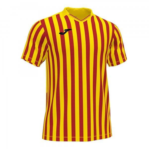  Pánske tričko Joma Copa II Short Sleeve T-Shirt Yellow Red