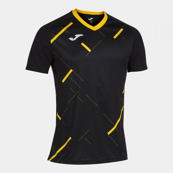  Pánske tričko Joma Tiger III Short Sleeve T-Shirt Black Yellow