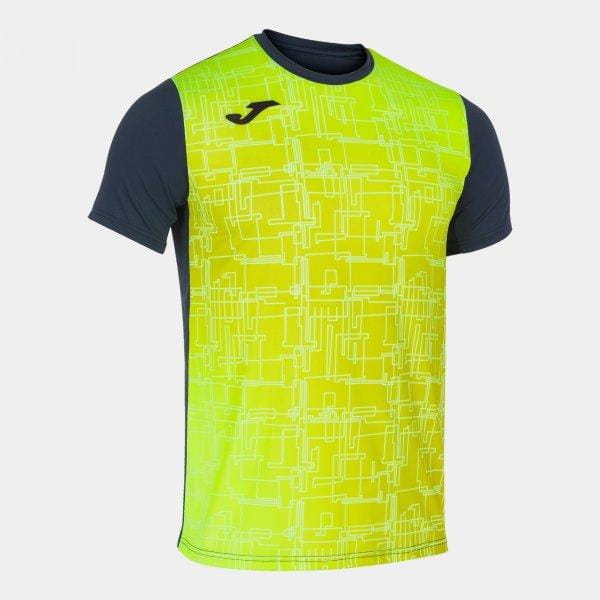  Pánské triko Joma Elite VIII Short Sleeve T-Shirt Navy Fluor Yellow