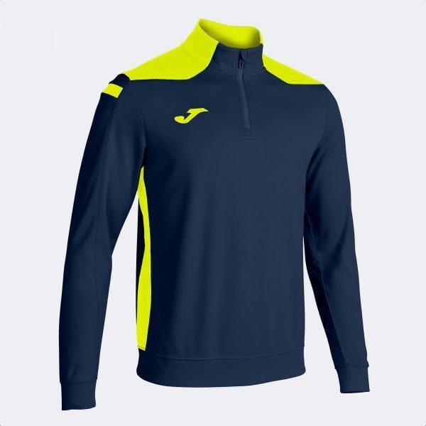  Pánska mikina Joma Championship VI Sweatshirt Navy Fluor Yellow