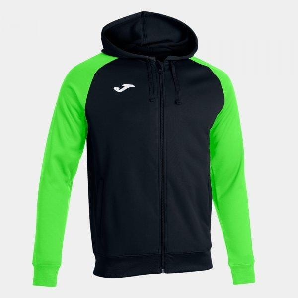 Sweat-shirt pour homme Joma Academy IV Zip-Up Hoodie Black Fluor Green