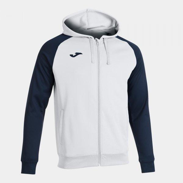  Sweatshirt für Männer Joma Academy IV Zip-Up Hoodie White Navy