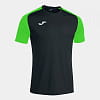 Joma Academy IV Short Sleeve T-Shirt Black Fluor Green XL