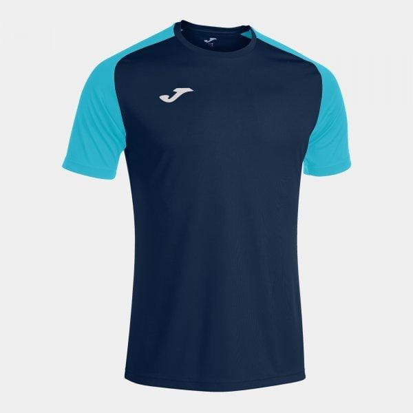  Pánské triko Joma Academy IV Short Sleeve T-Shirt Navy Fluor Turquoise