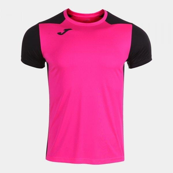  Pánske tričko Joma Record II Short Sleeve T-Shirt Fluor Pink Black