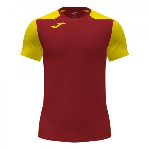  Pánské triko Joma Record II Short Sleeve T-Shirt Red Yellow