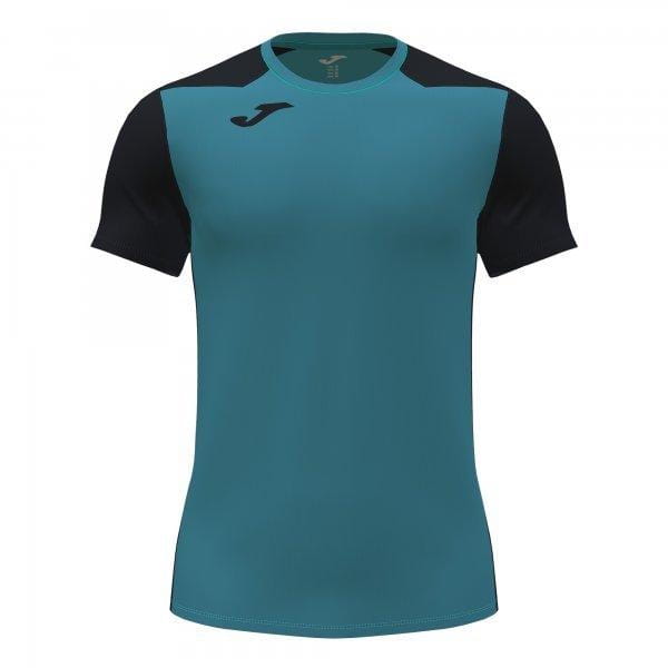  Pánské triko Joma Record II Short Sleeve T-Shirt Turquoise Black