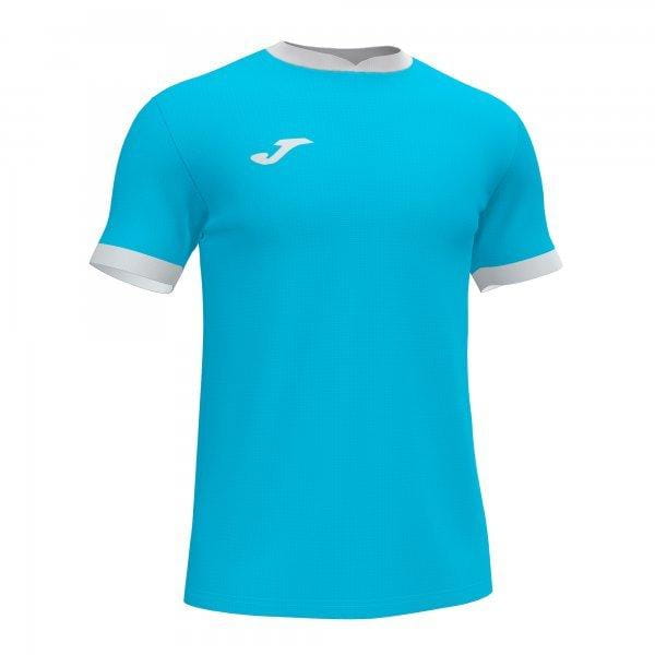  Pánske tričko Joma Open III Short Sleeve T-Shirt Fluor Turquoise