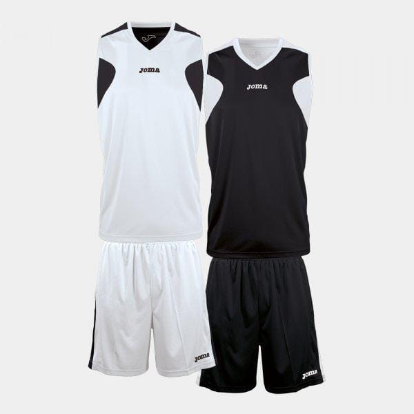  Unisexový basketbalový set Joma Basketball Reversible Set White-Black