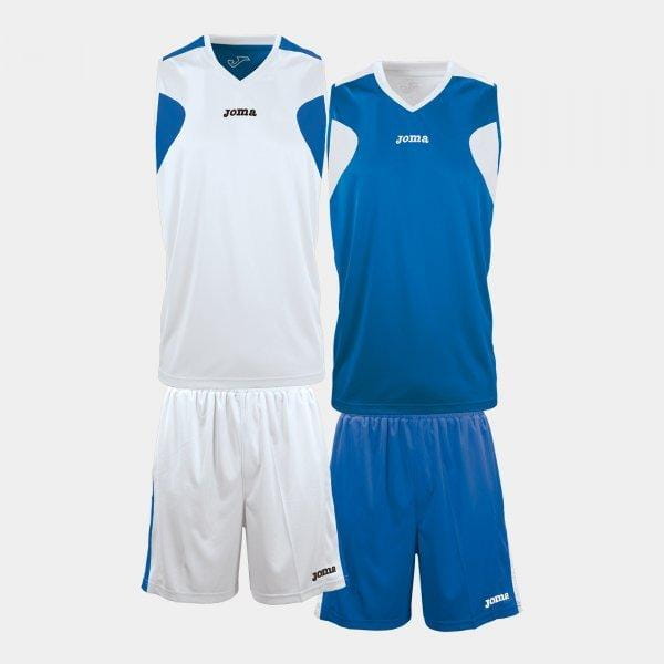  Unisex-Basketball-Set Joma Basketball Reversible Set White-Royal