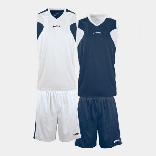  Unisex basketbalový set Joma Basket White-Navy Set