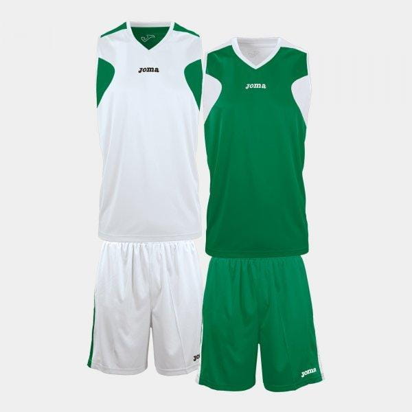  Unisexový basketbalový set Joma Basket Green-White Set
